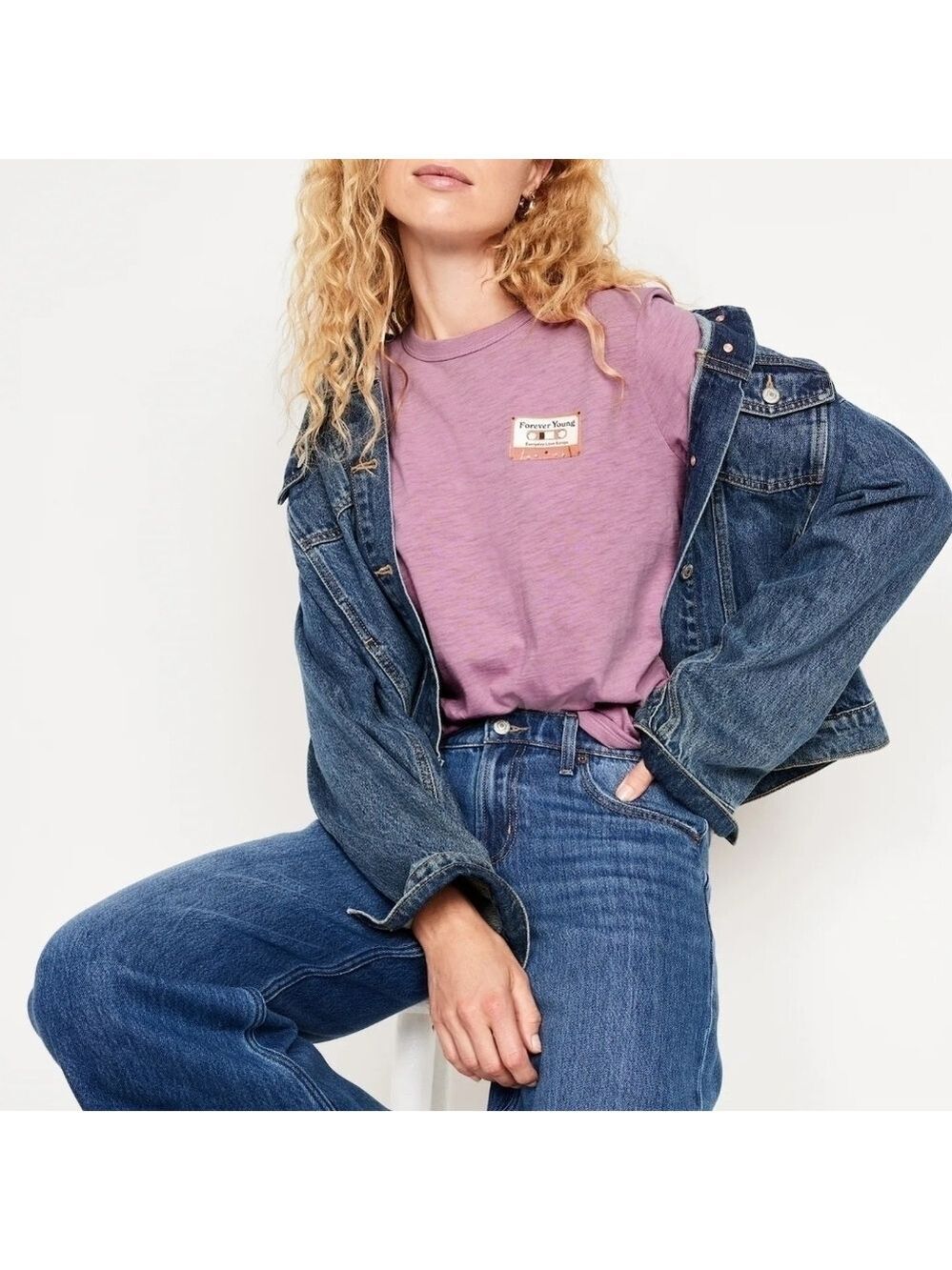 🆕 S • Old Navy • Forever Young Retro Cassette EveryWear Graphic T-Shirt